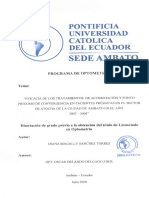 Sede Ambato: Pontificia Universidad Católica Del Ecuador