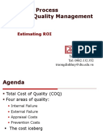 Software Process & Quality Management: Estimating ROI