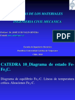 CATEDRA 10 - Diagrama de Estado Fe - Fe3C