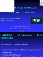 CATEDRA 13 - Aleaciones Fe-C. Fundiciones