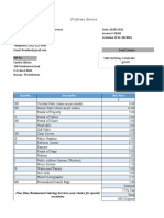 Proforma Invoice: Bill To