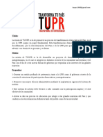 TUUPR Visión, Misión, Propósitos