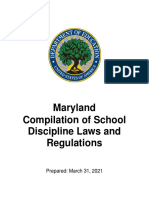 Maryland School Discipline Laws and Regulations