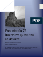 Free Ebook: 75 Interview Questions An Aswers: Version 1.0, Updated Nov 24th 2012