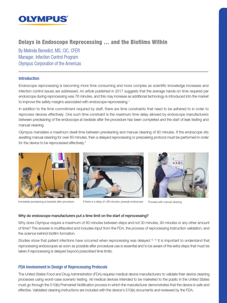 Delays in Endoscope Reprocessing and The Biofilms Within | PDF ...