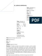 Estado Del Arte Del Liderazgo Empresarial