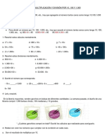 Multiplicación y División X 10 100 y 1000