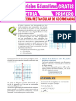 Ejercicios de Sistema Rectangular de Coordenadas para Primer Grado de Secundaria