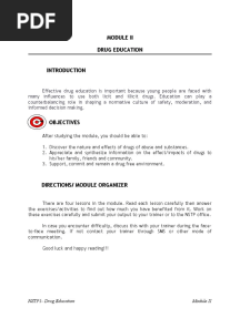 NSTP 1 MODULE 2 Drug Education