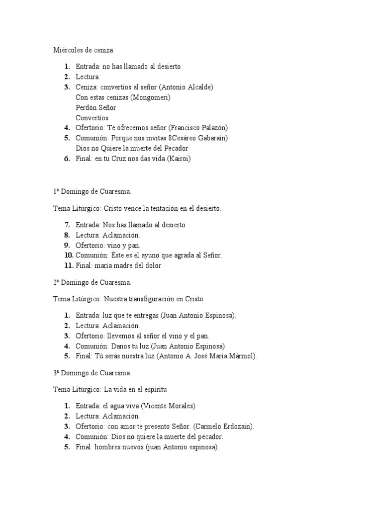 Liturgia de Cuaresma y Pascua 2023 | PDF | eucaristía | Prestado