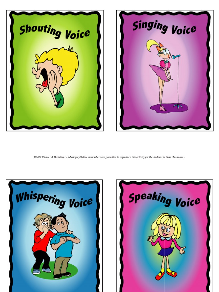 12 Types of Voices Posters PDF