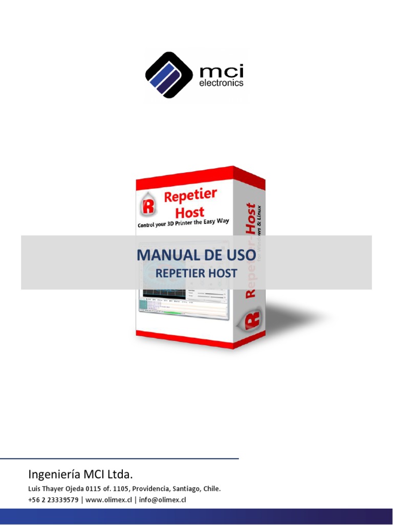 Manual de Uso Repetier Host | PDF | Impresora (Computación) | Informática