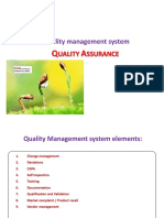 Quality Management System - Quality Assurance