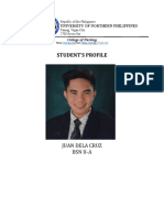 Student'S Profile: Juan Dela Cruz BSN Ii-A