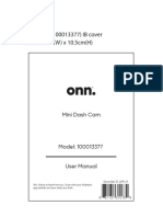 Onn. Mini Dash Cam - Owners Manual - 681131310789