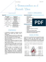 Clase 1 - Cambios Farmacocinéticos en Pacientes Obesos y Desnutridos