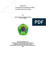 Makalah Permasalahan Hutan Lindung Wehea Kabupaten Kutim by Nur Rahma Muzaddiyah Dinata