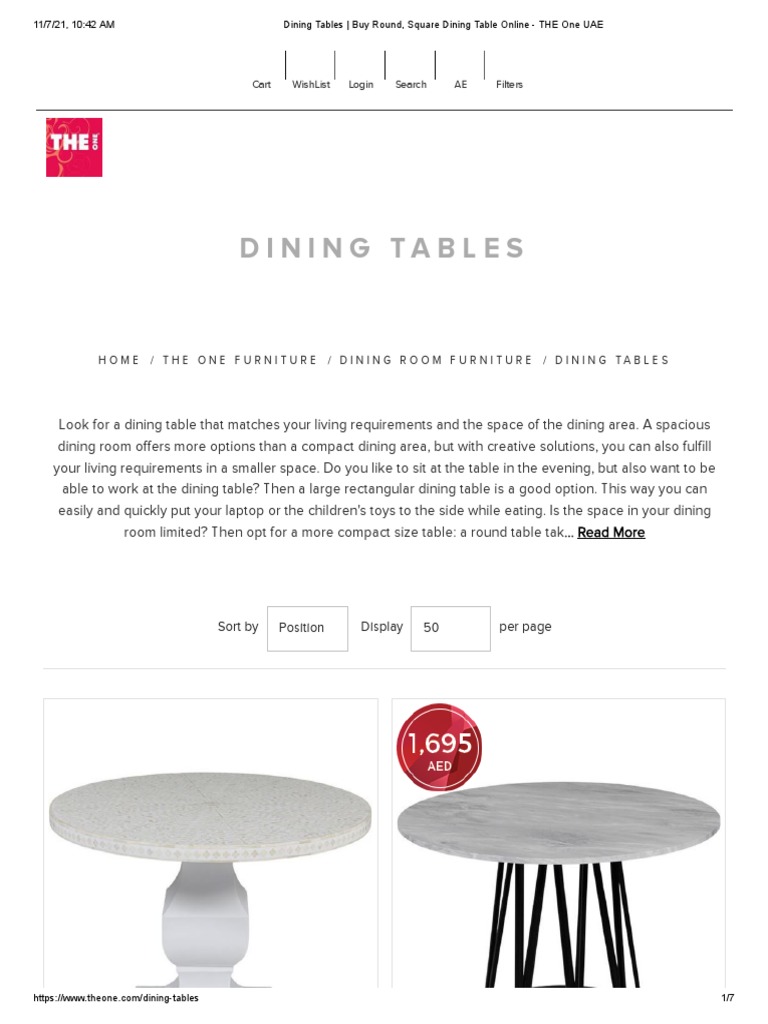 Dining Tables Home /the One Furniture /dining Room Furniture /dining