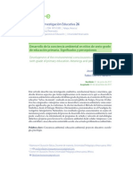 Desarrollo de La Conciencia Ambiental en Niños de Sexto Grado de Educación Primaria. Significados y Percepciones