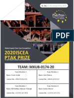 Iscea 2020 Ptak Prize: TEAM: MXUB-0174-20