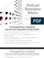 Fluid and Electrolytes: Balance: NCM 112A: Medical-Surgical Nursing