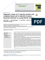 Diagnostic Values of C-Reactive Protein and Complete Blood Cell To Identify Invasive Bacterial Infection in Young Febrile Infants