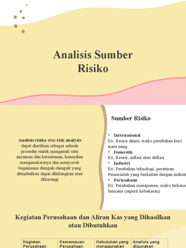 Analisis Sumber Risiko | PDF