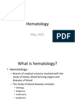 1 Introduction To Hematology