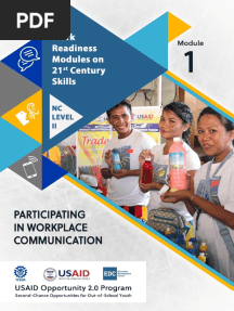 Module 1 - NC II - Participating in Workplace Communication - HB - 2020.11.23
