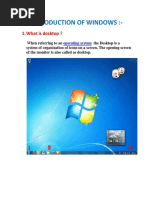 Introduction of Windows