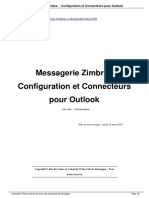 Messagerie Zimbra Configuration Et Connecteurs Pour Outlook - A569