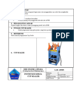 IK (Intruksi Kerja) Cup Sealer