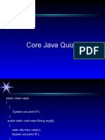 Core Java Quiz 2