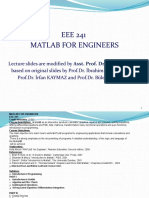 EEE 241 Matlab For Engineers
