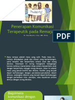 Penerapan Komunikasi Terapeutik Pada Remaja