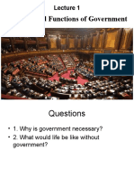 Purpose and Functions of Government