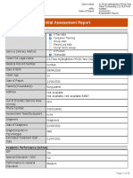 Initial Assessment Report: Client Information