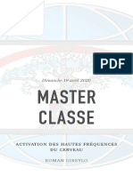 Master Classe: Dimanche 19 Avril 2020