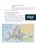 Os Microestados Da Europa