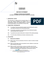 Method Statement For Chemical Protection Program
