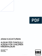 50723051 Aram Khachaturian Album Per Fanciulli Per Pianoforte