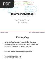 Resampling Methods: Prof. Asim Tewari IIT Bombay