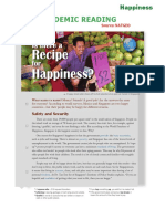 Recipe Happiness?: Is There A For