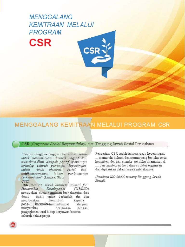 Kemitraan Efektif Melalui Program CSR | PDF | Karier & Perkembangan ...