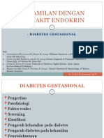 Kehamilan Dengan Penyakit Endokrin: - Diabetes Gestasional