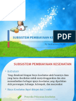 Sub Sistem Pembiayaan Kesehatan