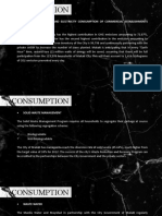 Consumption: - Energy: Transport and Electricity Consumption of Commercial Establsihments and Residential Houses