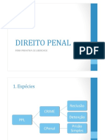 Regime de cumprimento de pena privativa de liberdade