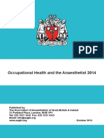 AAGBI14.10 Occupational Health and The Anaesthetist