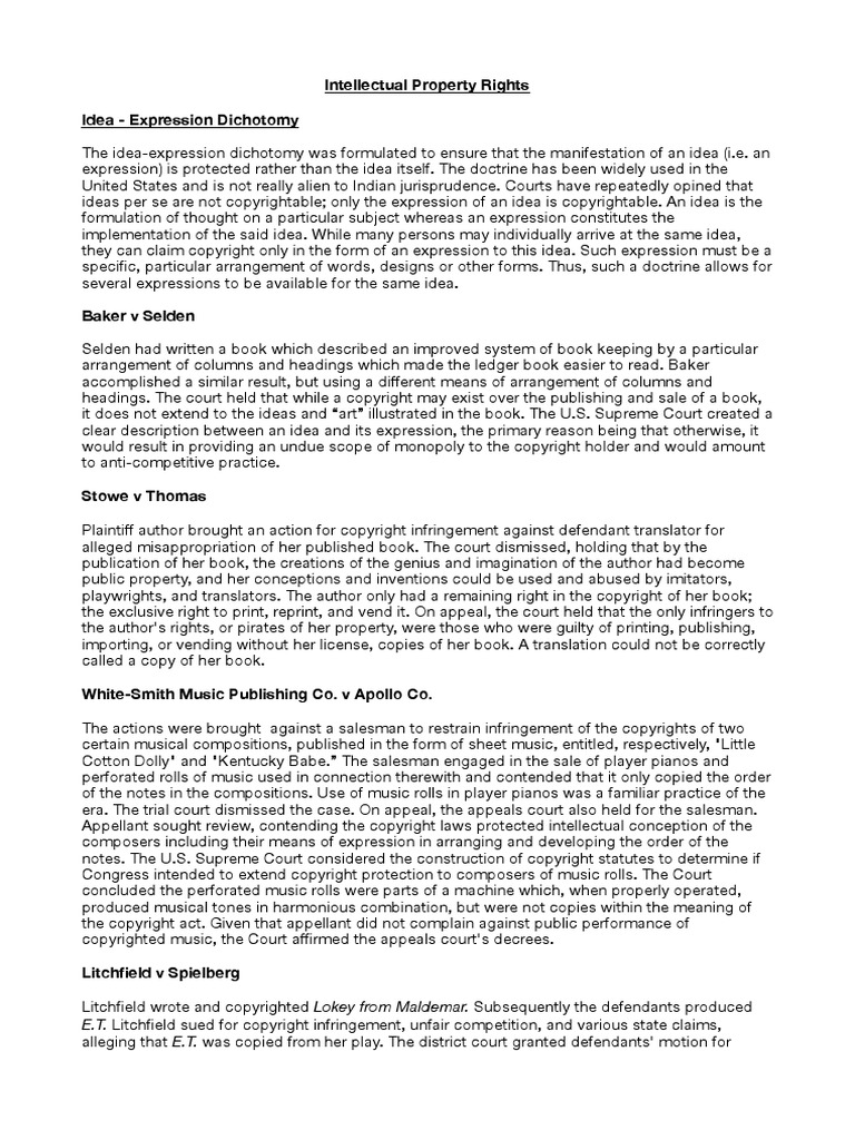 Mid Sem Notes 6th Semester | PDF | Copyright | Substantial Similarity